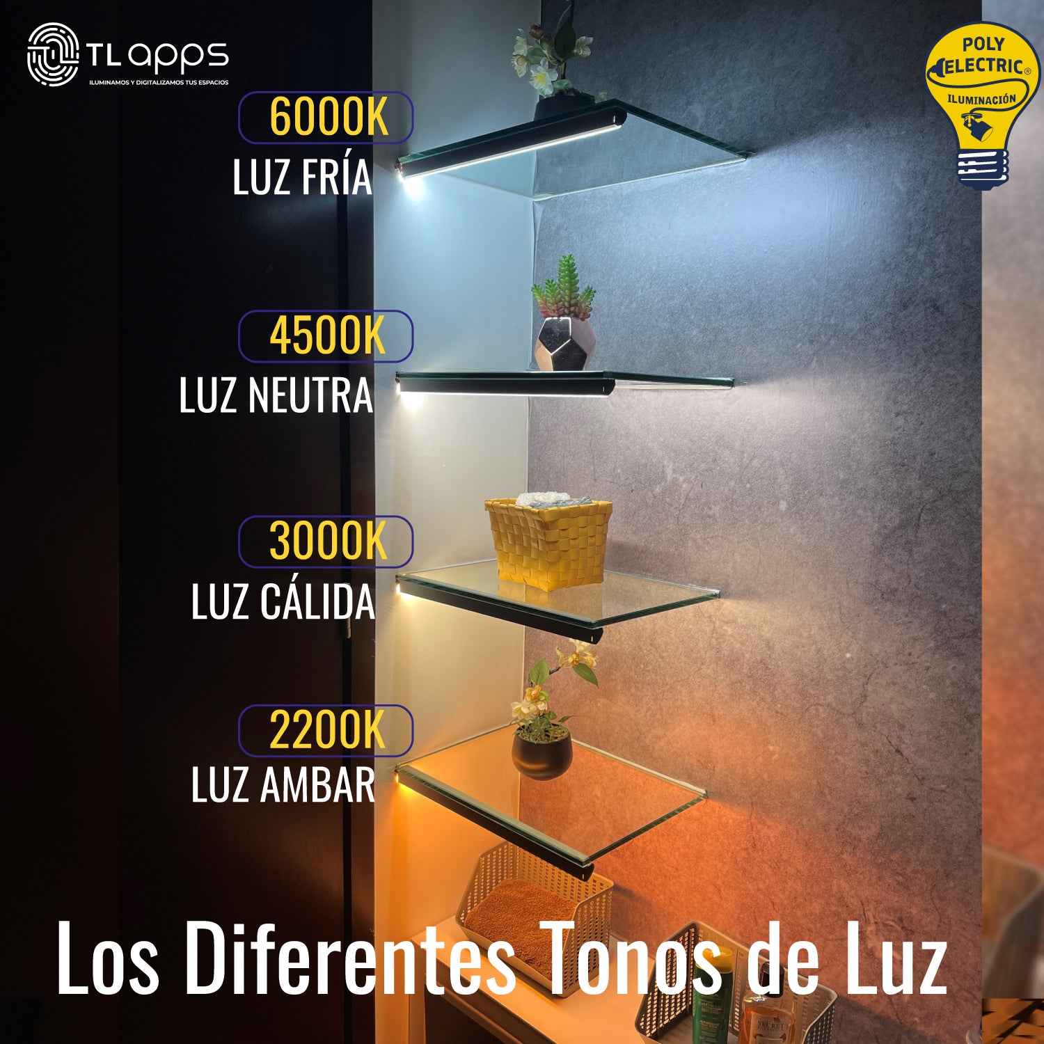 Los diferentes tonos de luz y sus aplicaciones.