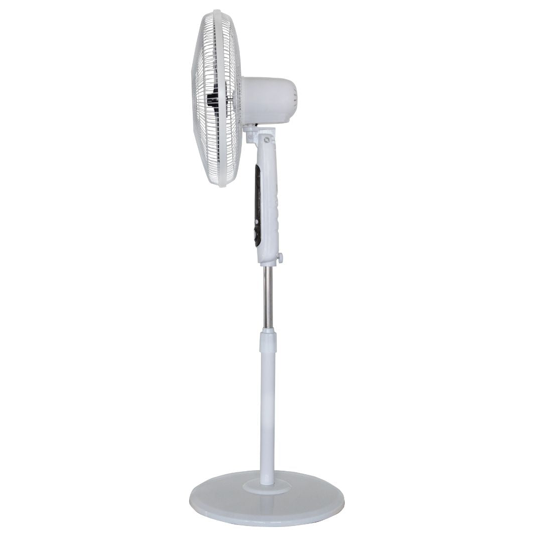 VENTILADOR PEDESTAL BLANCO 5 ASPAS CON CONTROL MASTERFAN